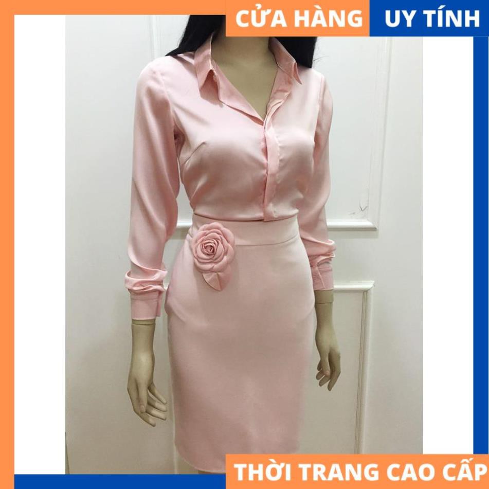 Áo sơ mi phi bóng tay dài phong cách [HÀNG CAO CẤP]