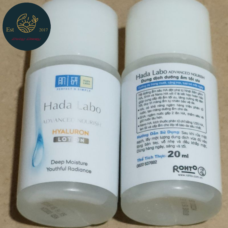 (2 MÀU) Dung dịch dưỡng ẩm Hadalabo 20ml