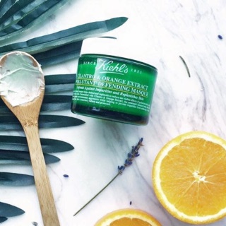 Mặt nạ ngủ ngò cam kiehl’s Cilantro & orange extract pollutant defening masque (mask ngò kiehls)