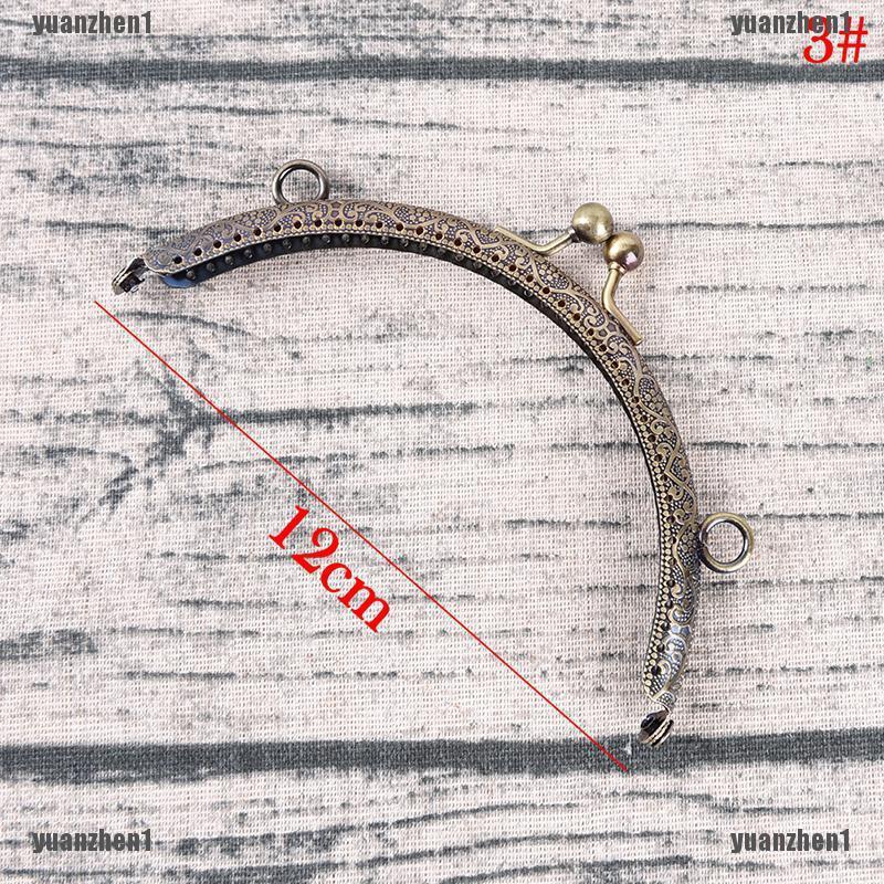 Khung Khóa Túi Xách Hình Hoa Bằng Hợp Kim Phong Cách Retro