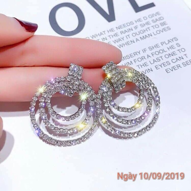 Bông tai bạc ý cao cấp