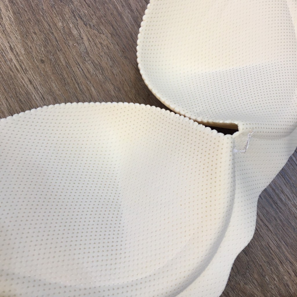 Áo Lót Nữ Đúc Su Kẻ Thông Hơi Đệm Dày Không Gọng Nâng Ngực Chất Liệu Thoáng Ms32