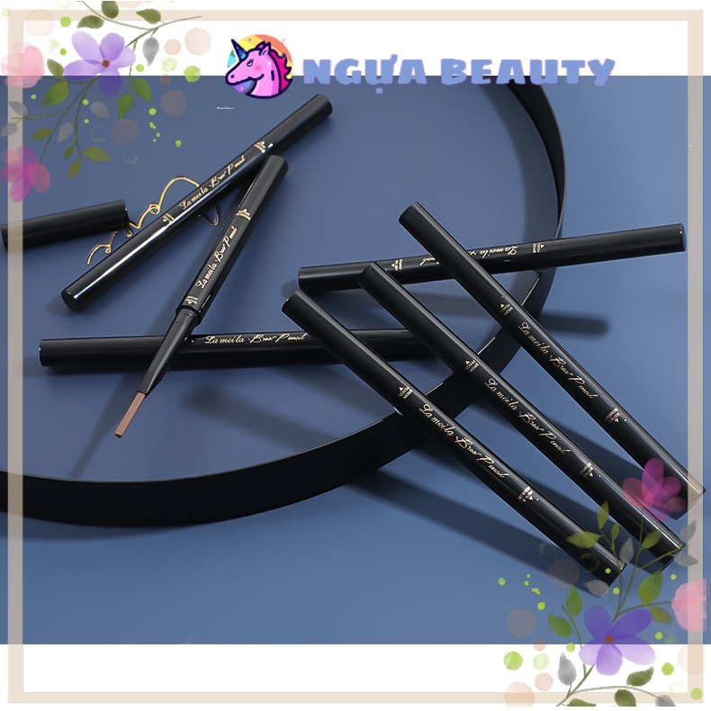 🦄 Chì Kẻ Mày 2 đầu ĐEN TUYỀN 809 LAMEILA KHÔNG HỘP long lasting eyebrow nội địa mềm mịn dể kẻ sỉ tốt  NGỰA BEAUTY | BigBuy360 - bigbuy360.vn