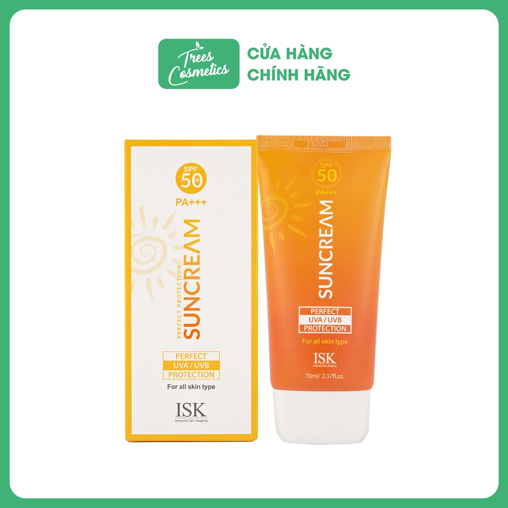 KEM CHỐNG NẮNG KIỀM DẦU ISK PERFECT PROTECTION SUN CREAM SPF 50+/PA+++