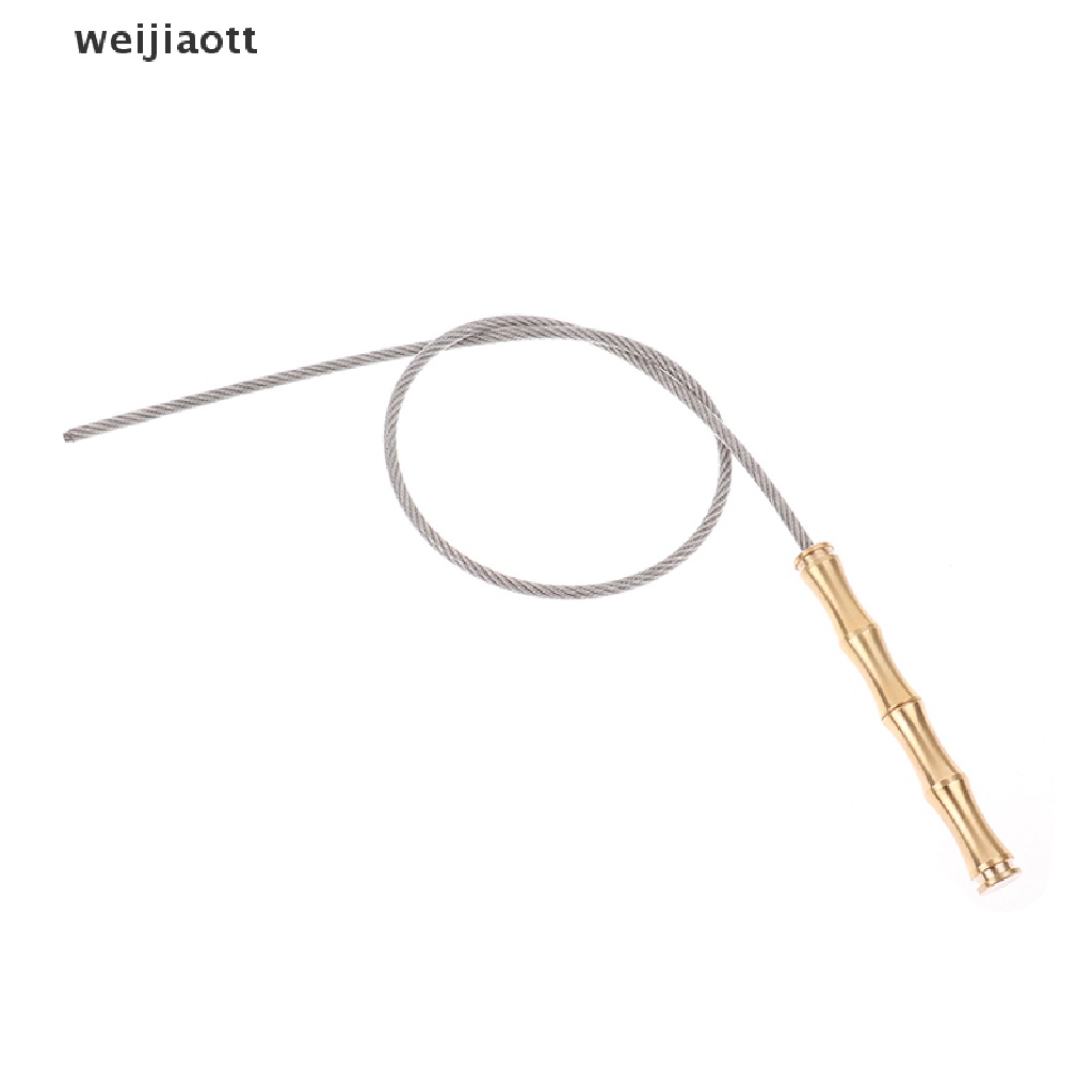weijiaott Brass Tactical Whip Emergency Tool Portable Self Defense Anti Skid Survival Whip WT