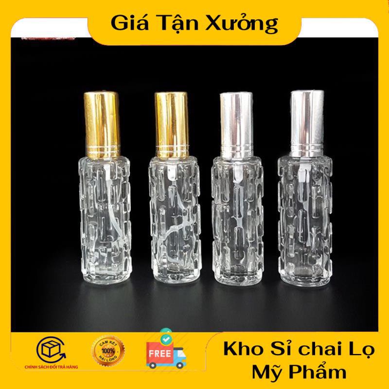 Lọ Chiết Nước Hoa ❤ TRÙM SỈ ❤ Chai lọ chiết nước hoa khổ qua 10ml, 15ml đựng dầu thơm , phụ kiện du lịch