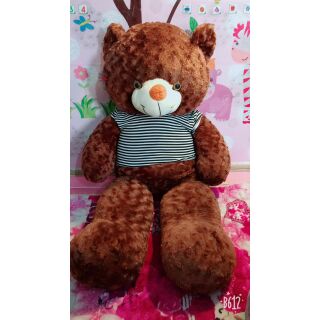 GẤU BÔNG TEDDY CAO CẤP KHỔ VẢI 1M2 DÀI 1M NÂU