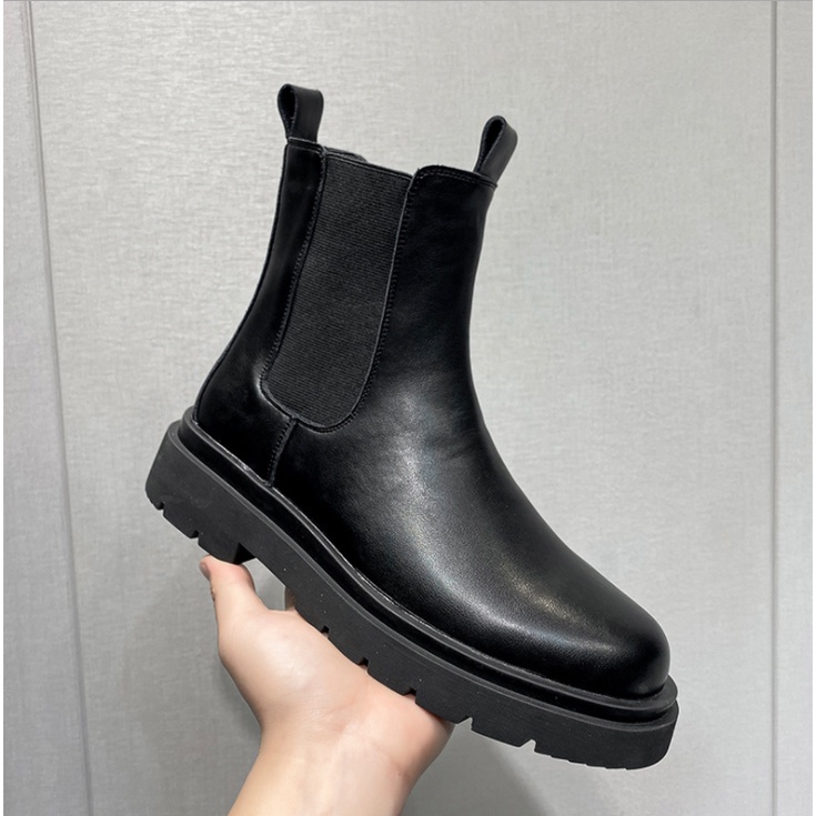 [DA XỊN + FULL BOX] Giày bốt da nam - Chelsea Boots - tăng chiều cao 7 cm (Hàng siêu cấp) | WebRaoVat - webraovat.net.vn