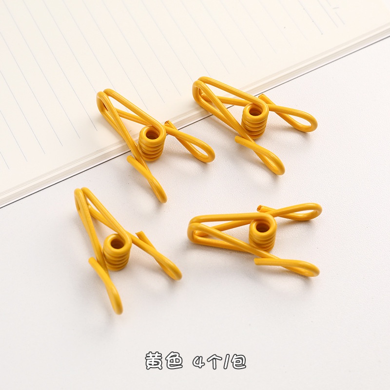 Set 2 Kẹp Kim Loại Phơi Quần Áo Đa Năng Chống Gió Màu Kẹo Ngọt