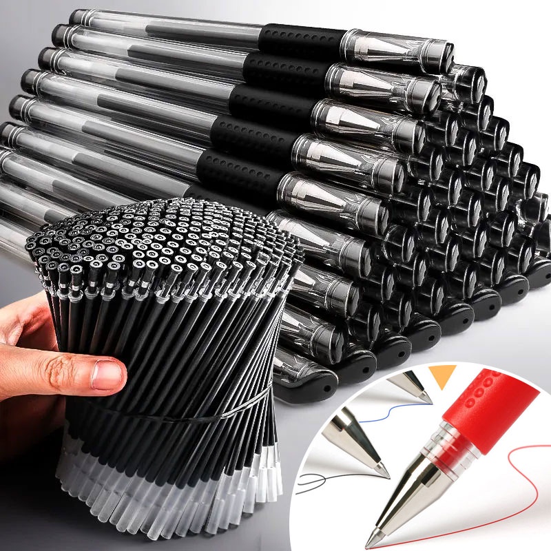 Bút Bi Mực Xanh/Đỏ/Đen Ngòi 0.5mm Tiện Dụng Cho Học Sinh/Văn Phòng