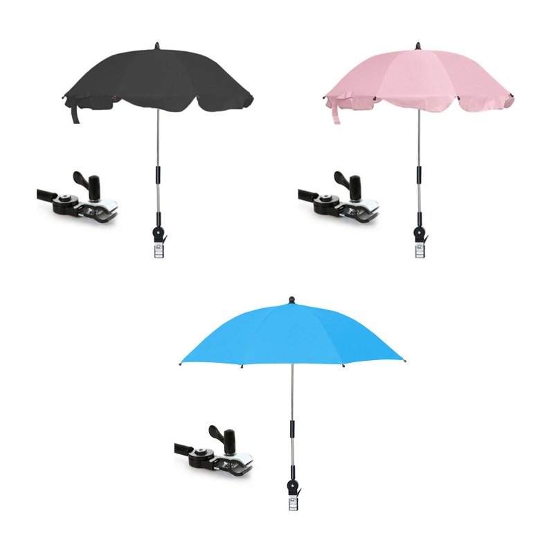 Dù Che Mưa/Nắng 360 Độ Gắn Xe Đẩy Em Bé Tiện Dụng° Tấm Che Nắng Điều Chỉnh
