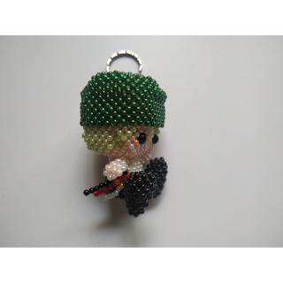 Móc khóa Zoro hạt cườm - One Piece