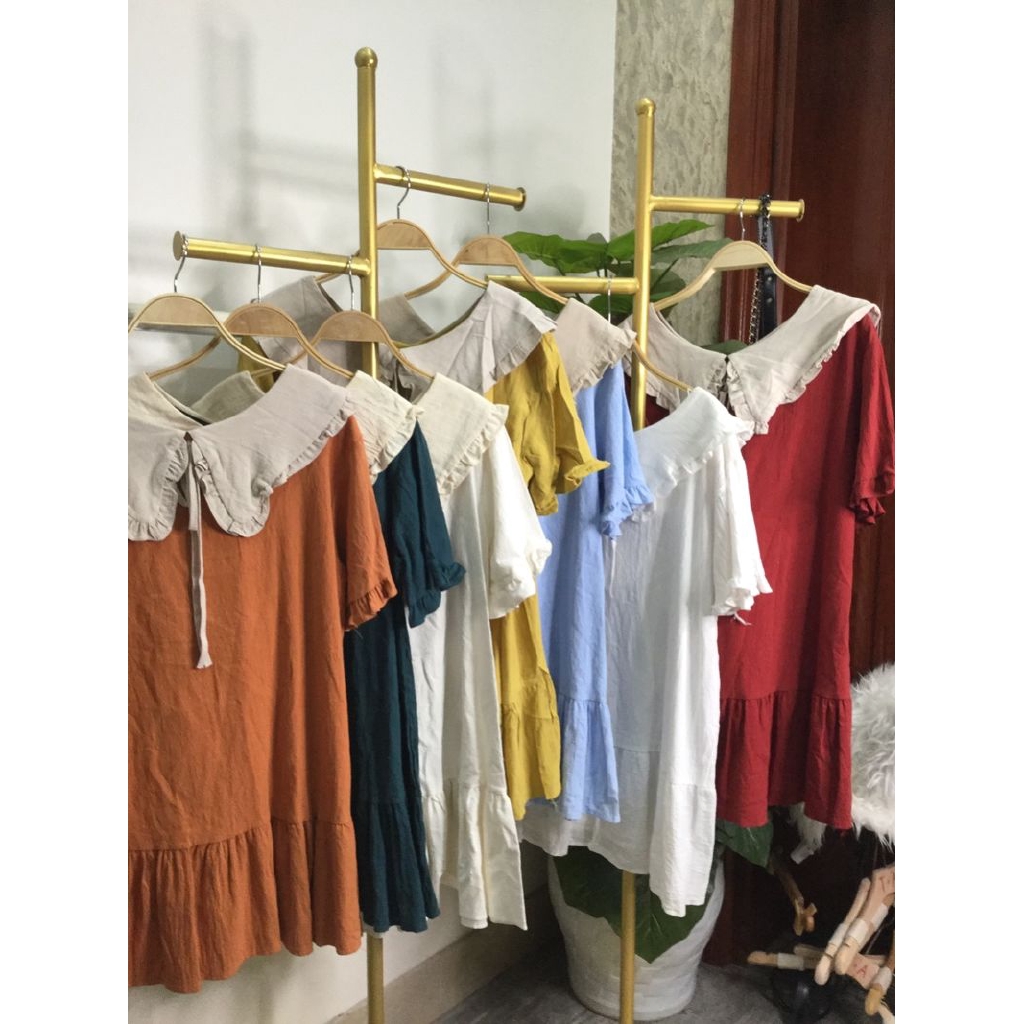 Váy đũi cổ sen Quảng châu