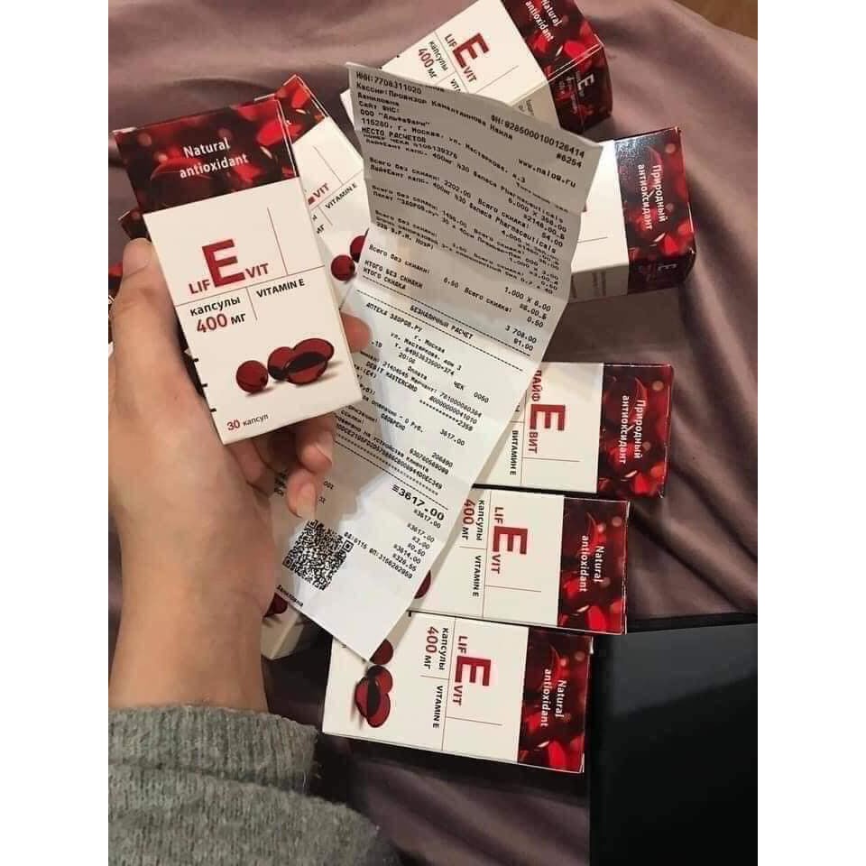 Vitamin E đỏ Nga chống lão hóa, ổn định nội tiết cho phụ nữ từ 12 tuổi trở lên | Thế Giới Skin Care