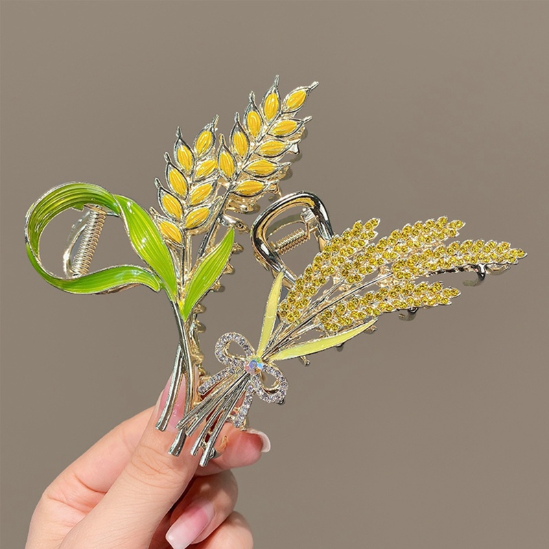 Kẹp Tóc Kim Loại Hình Chiếc Lá Thời Trang Cho Nữ