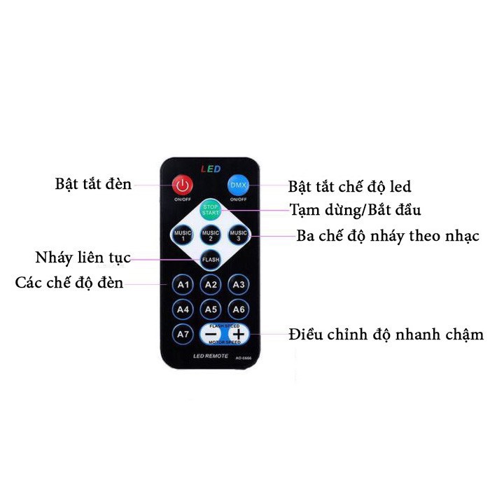 Đèn nháy cảm biến theo nhạc, đèn phòng bay cực chất với nhiều kiểu nháy khác nhau,có điều khiển