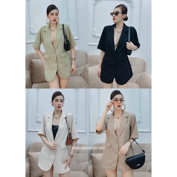 áo vets khuy bọc 4 màu sz sm