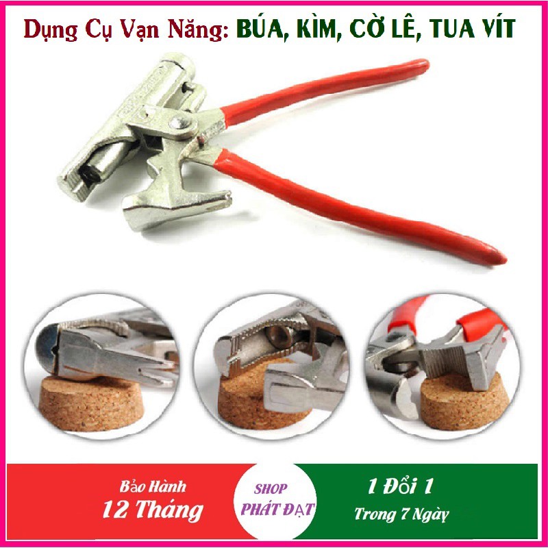 Búa đóng đinh trợ lực đa năng 10 in 1 kiêm kìm, cờ lê