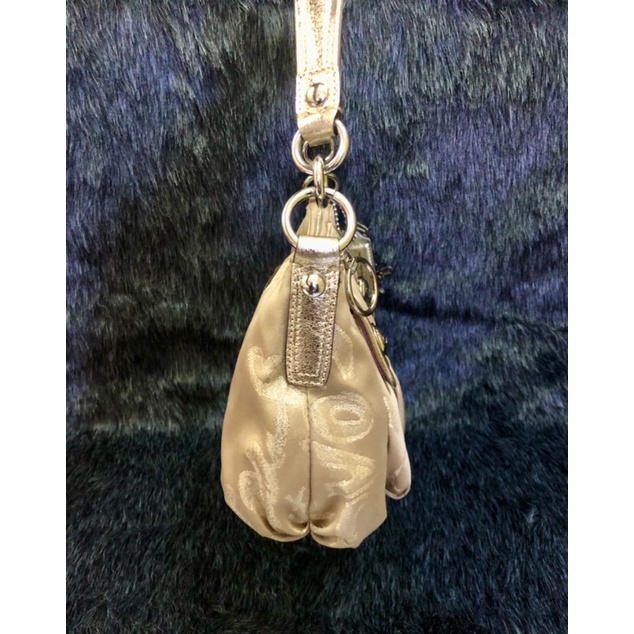 💚 đeo vai, kẹp nách màu vàng phối da ánh kim hiệu của Co.a.ch•