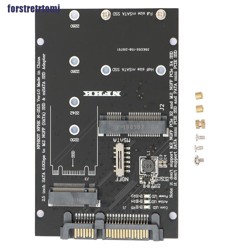 Bộ Chuyển Đổi M.2 Ngff Msata Ssd Sang Sata 3.0 2 Trong 1 Cho Máy Tính