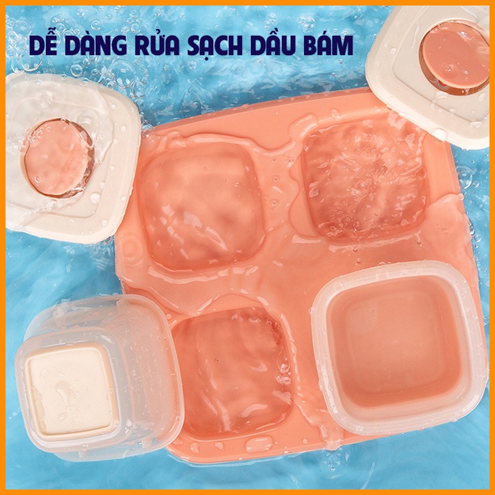 Hộp Trữ Đồ Ăn Dặm Cho Bé Hộp Nhựa Đựng Thực Phẩm Cao Cấp BabyRice 042