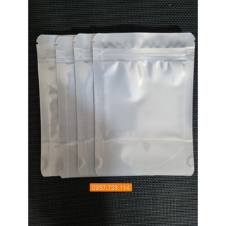 1 kg túi zip đáy đứng mặt trong mặt bạc