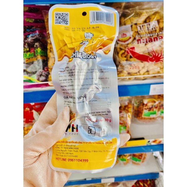 CHÂN GÀ ĂN LIỀN CHEF BIGGY VỊ MẬT ONG/CAY 30G