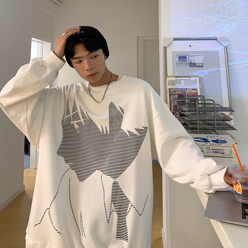 Áo Hoodie Dáng Rộng Thiết Kế Mới Họa Tiết Anime Thời Trang Theo Phong Cách Hàn Quốc Dành Cho Cặp Đôi