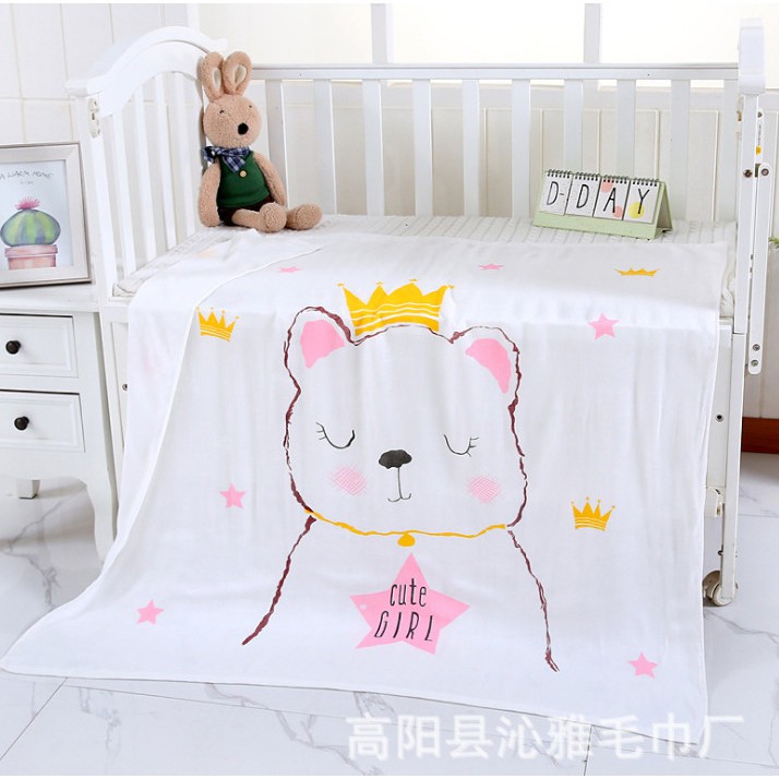 EMMAKIDS - Chăn lụa cho bé 4 mùa Siêu Mềm 110*110 cm