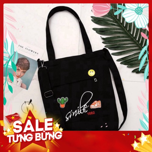 [FREE SHIP]  Túi Tote Thời Trang - Xương Rồng - Q.ỉn Store - Q.ỉn Store