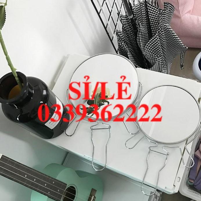 [ HAIANHSHOP ] Gương trang điểm để bàn 360 độ size lớn đường kính 20cm - Gương 2 mặt loại đẹp  Duashop &gt;