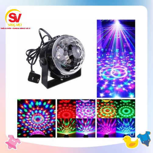 Đèn Quẩy Đèn trang trí sân khấu ,phòng karaoke nhiều màu, cảm biến nhạc,xoay 360 độ
