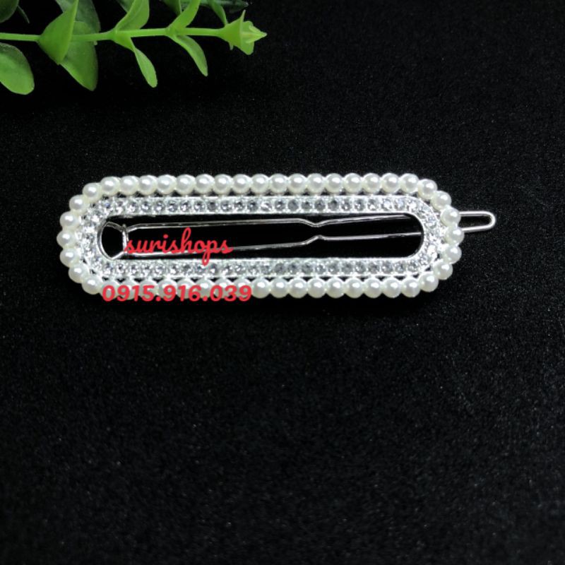 Kẹp mái trắng bạc hạt châu, Kẹp mái kim loại