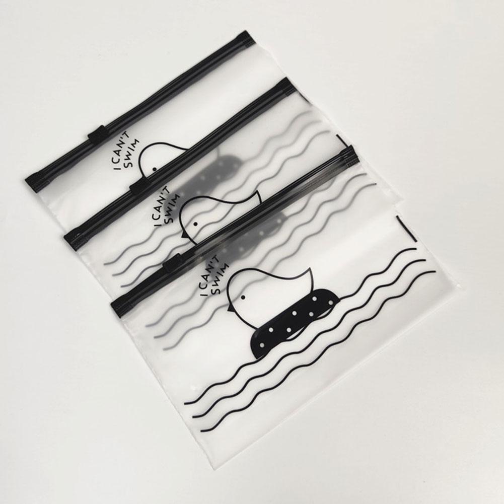 Túi Zip PVC Trong Mờ Họa Tiết Chim Hoạt Hình 17 * 11 * 1cm R9R0