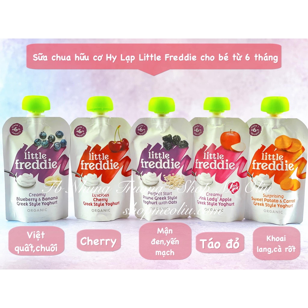 [SHIP AIR] - Sữa chua hữu cơ Hy Lạp Little Freddie cho bé từ 6 tháng