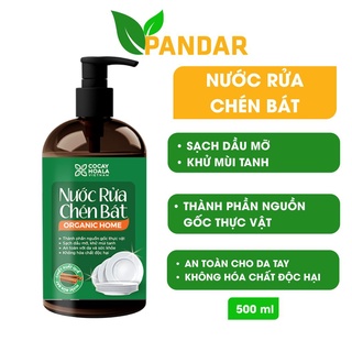 Nước rửa chén bát hữu cơ hương quế Cỏ cây hoa lá chai 500 ml PANDAR