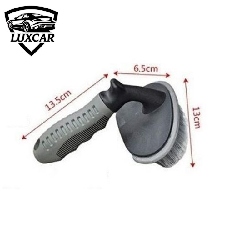 Chổi cọ lốp xe ô tô LUXCAR tay cầm chắc chắn, vệ sinh dễ dàng mọi khe kẽ