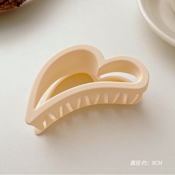 Kẹp tóc nữ sau tông màu nâu trắng basic Hàn Quốc BAG U KTCAFE