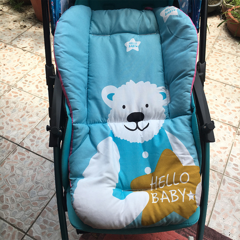 Đệm Lót Xe Đẩy Em Bé Họa Tiết Xinh Xắn Đa Năng