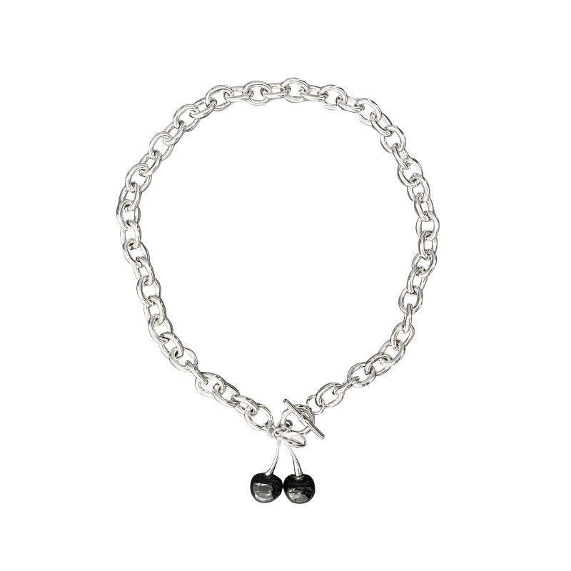 Vòng cổ choker/ vòng tay mặt hình quả cherry phong cách thời trang retro Hàn