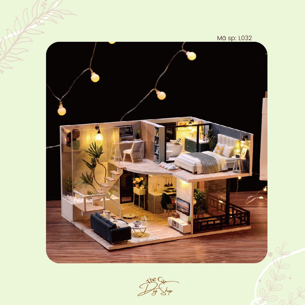 Mô hình nhà gỗ "The Satisfied Time" L032