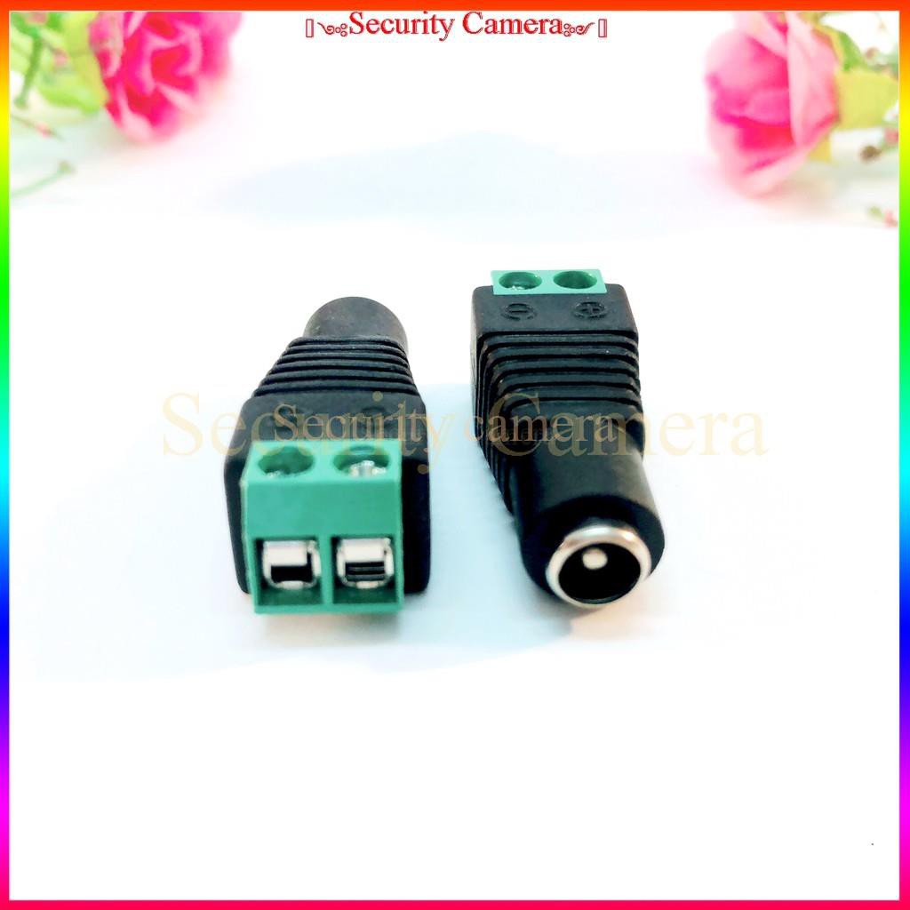 Giắc nối nguồn DC 5.5x2.1mm, Jack nối nguồn DC, jack chuyển đổi đầu ra nguồn DC sang dạng DC tròn 5.5x2.1m