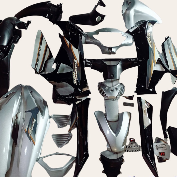 Bộ nhựa dàn áo xe FUTURE NEO màu BẠC nhựa nguyên sinh ABS cao cấp -SPS-8608