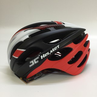 Mũ bảo hiểm xe đạp chính hãng JC Helmet JC25 đỏ đen