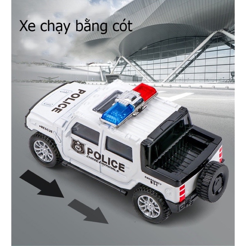 Xe đồ chơi địa hình cảnh sát, cho bé