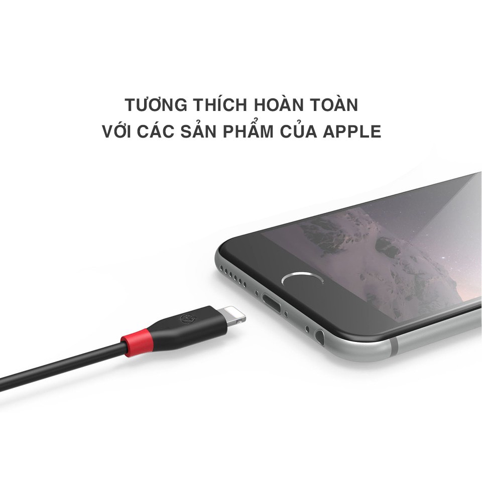 [DÀI 2M] Sạc BAGI cho iPhone, iPad - Lightning IA150 - 5 5s 6 6s 7 7s 7 Plus 8 Plus X XS XR XS MAX 12 promax 11