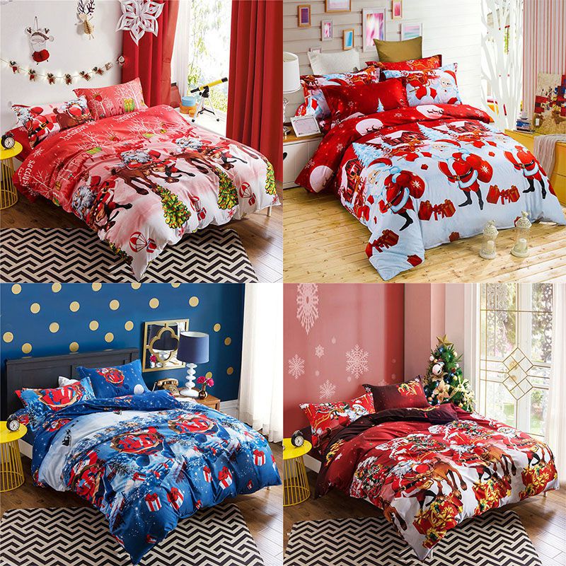 Vỏ Gối Vuông Họa Tiết Giáng Sinh Trang Trí Nội Thất