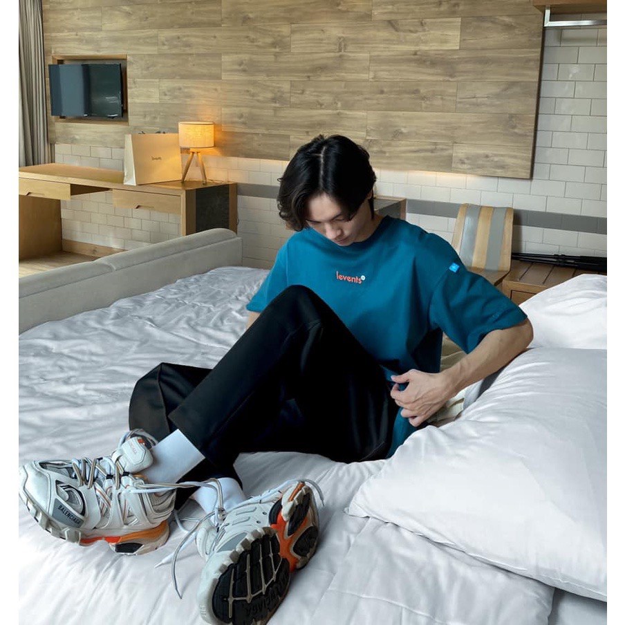 Áo thun LEVENTS Popular Logo Tee nam nữ full tag, áo phông tay lỡ form rộng unisex phong cách hiện đại MAY SHOP