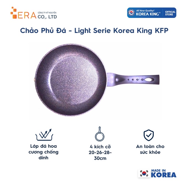 Chảo Phủ Đá - Light Serie Korea King KFP-20NF size 20cm