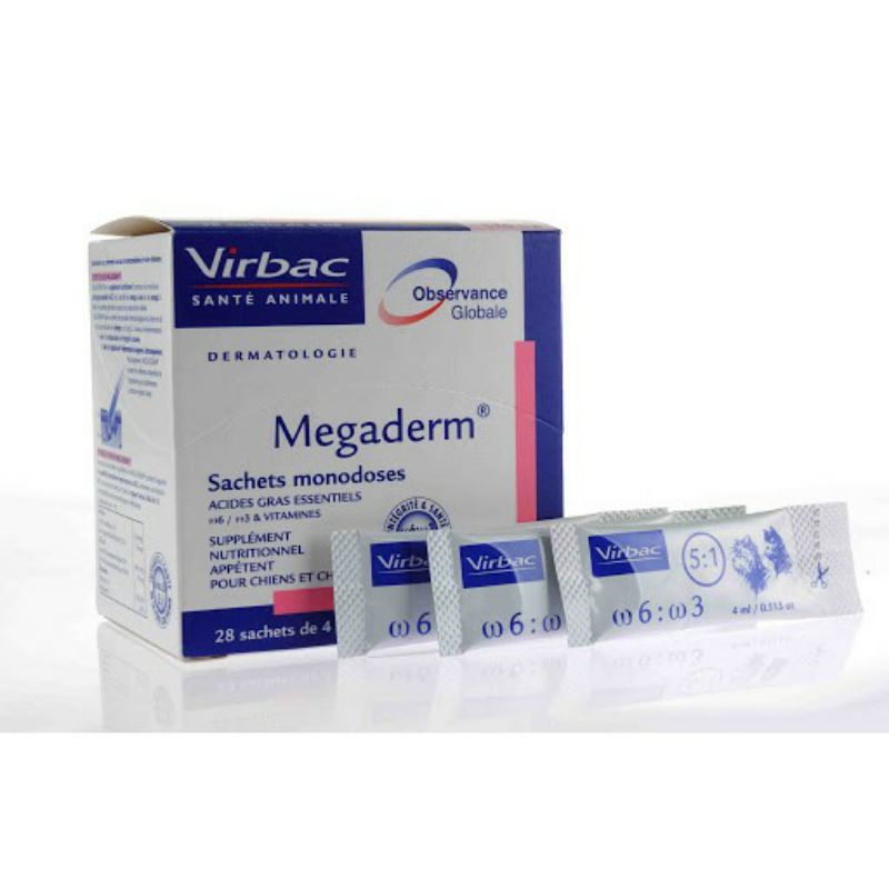 megaderm gel dinh dưỡng mượt lông đẹp da cho chó mèo